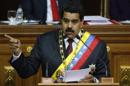 Venezuelan President Maduro addresses lawmakers during the annual state of the nation in Caracas